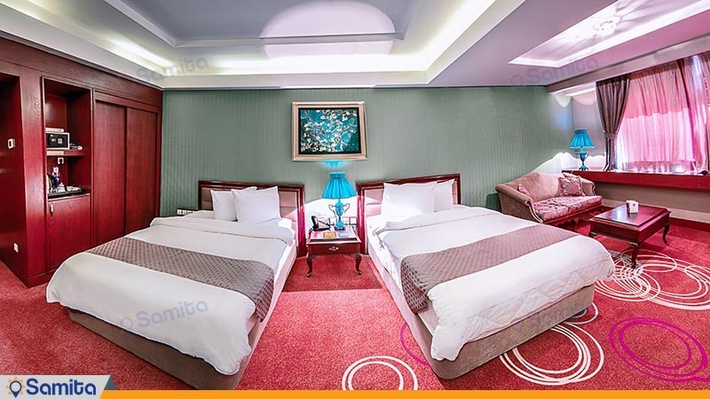 اتاق دو تخته توئین هتل بزرگ شیراز