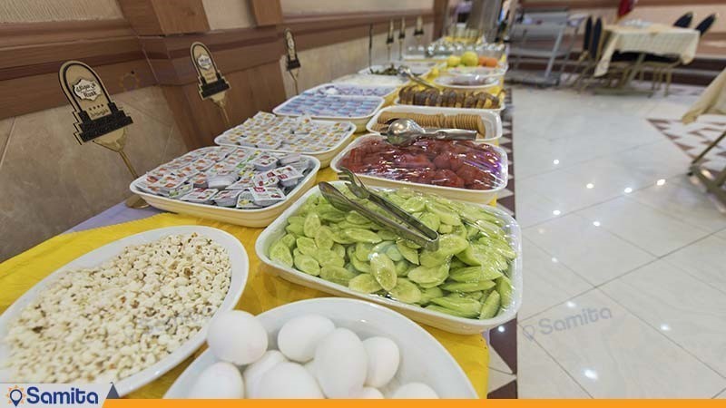بوفه صبحانه هتل پارسیان شیراز
