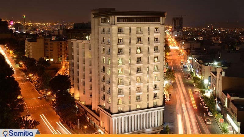 نمای ساختمان هتل بزرگ تهران