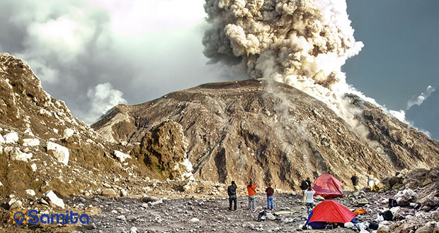 فوران کوه آتشفشان سانتیاگوایتو