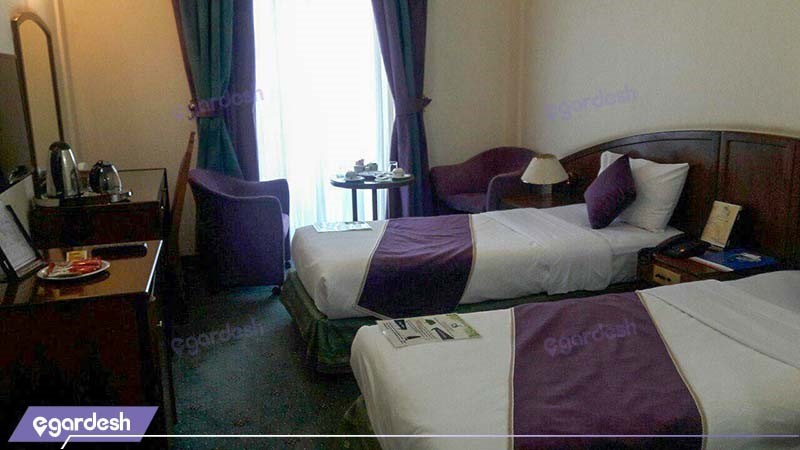 اتاق دو تخته هتل جهانگردی کرمان