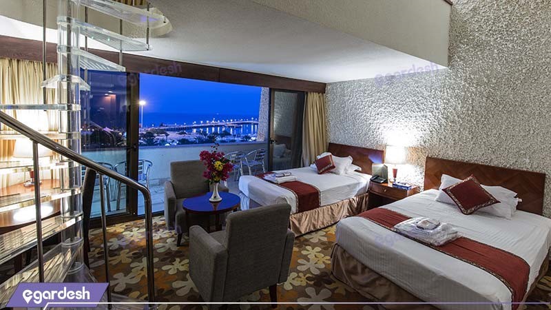 اتاق دوبلکس رو به دریا هتل شایان