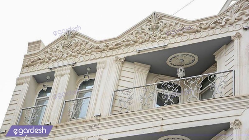 نمای ساختمان هتل مرمر قزوین
