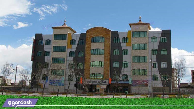 نمای ساختمان هتل خلیج فارس رضوان