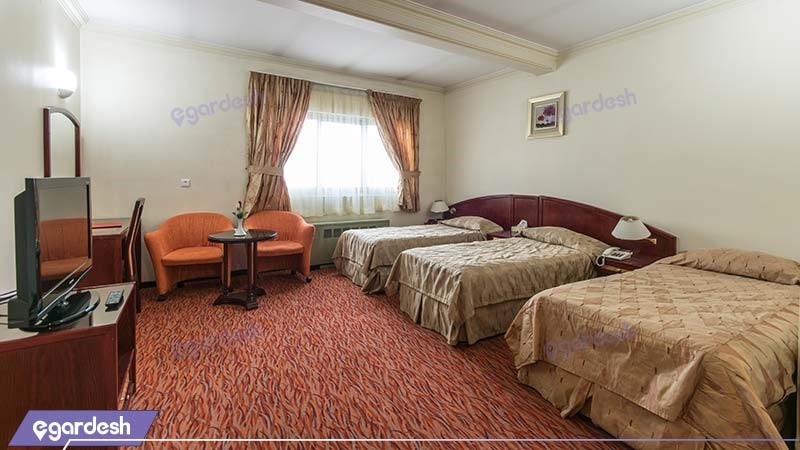 اتاق سه تخته هتل جهانگردی ارومیه