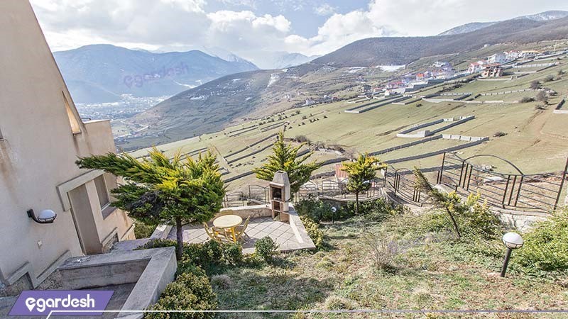 نمای مجموعه ویلایی باران سبز