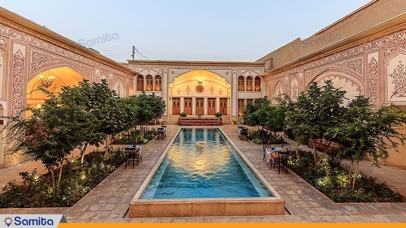 Exterior of the traditional Mahin Saray Raheb Hotel